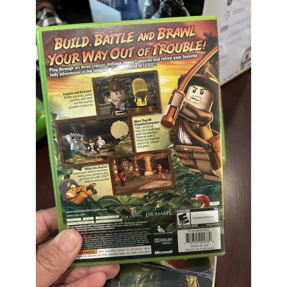 LEGO Indiana Jones: The Original Adventures (Xbox‎ 360) Excellent CIB Complete